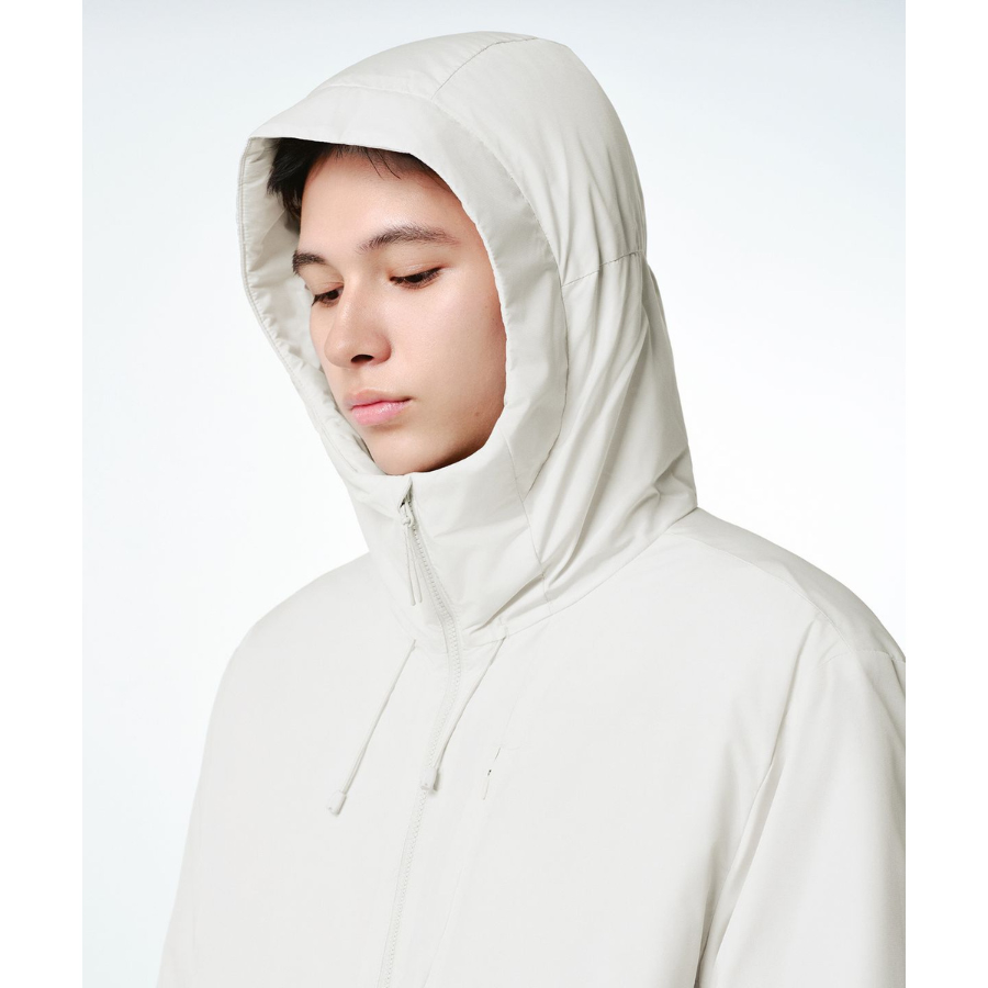 Musinsa Standard City Leisure Hooded All-Round Padding Jacket Stone White