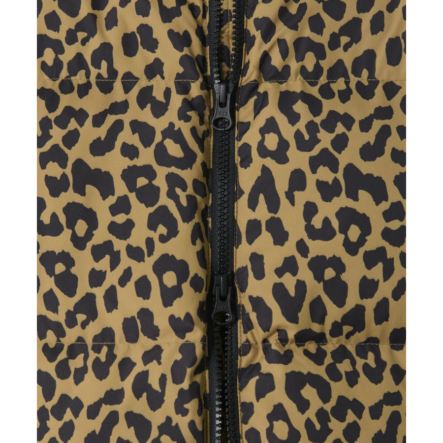Musinsa Standard Rohongchul Collaboration Lucky Guy Leopard Short Padding Jacket Beige