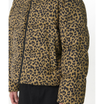 Musinsa Standard Rohongchul Collaboration Lucky Guy Leopard Short Padding Jacket Beige