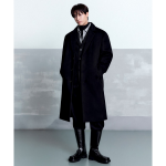 Musinsa Standard Cashmere Blend Oversize Single Coat Black