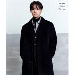 Musinsa Standard Cashmere Blend Oversize Single Coat Black