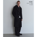 Musinsa Standard Cashmere Blend Oversize Single Coat Black