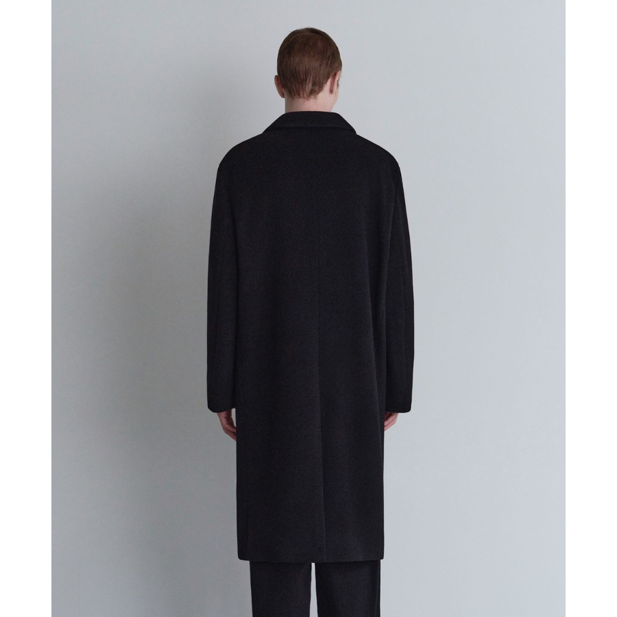 Musinsa Standard Cashmere Blend Oversize Single Coat Black