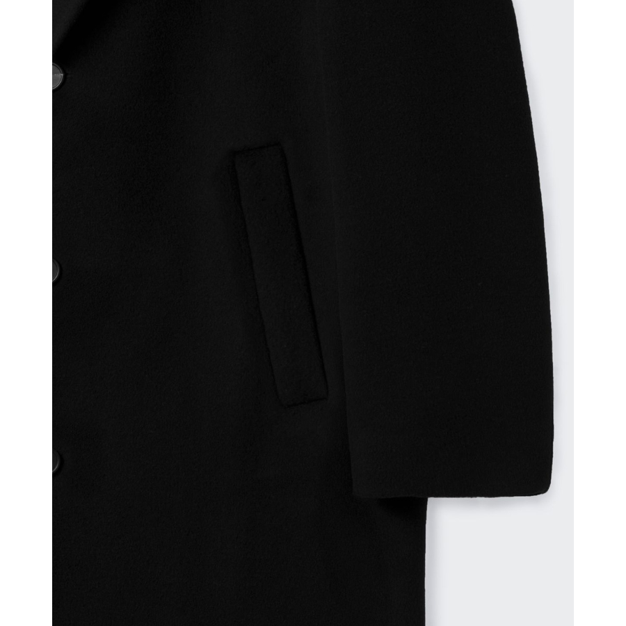 Musinsa Standard Cashmere Blend Oversize Single Coat Black