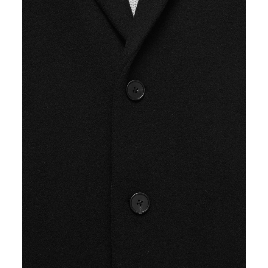 Musinsa Standard Cashmere Blend Oversize Single Coat Black