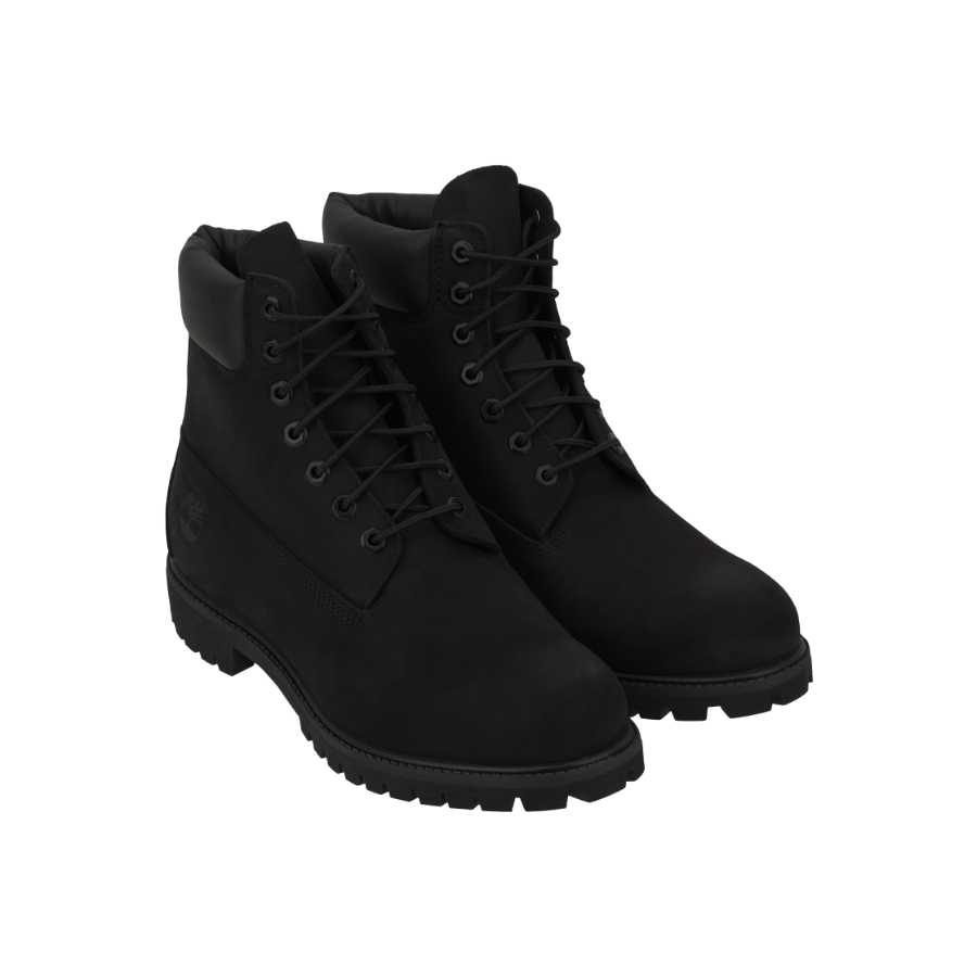 Timberland Premium 6 inch Waterproof Boot Black Nubuck - Wide
