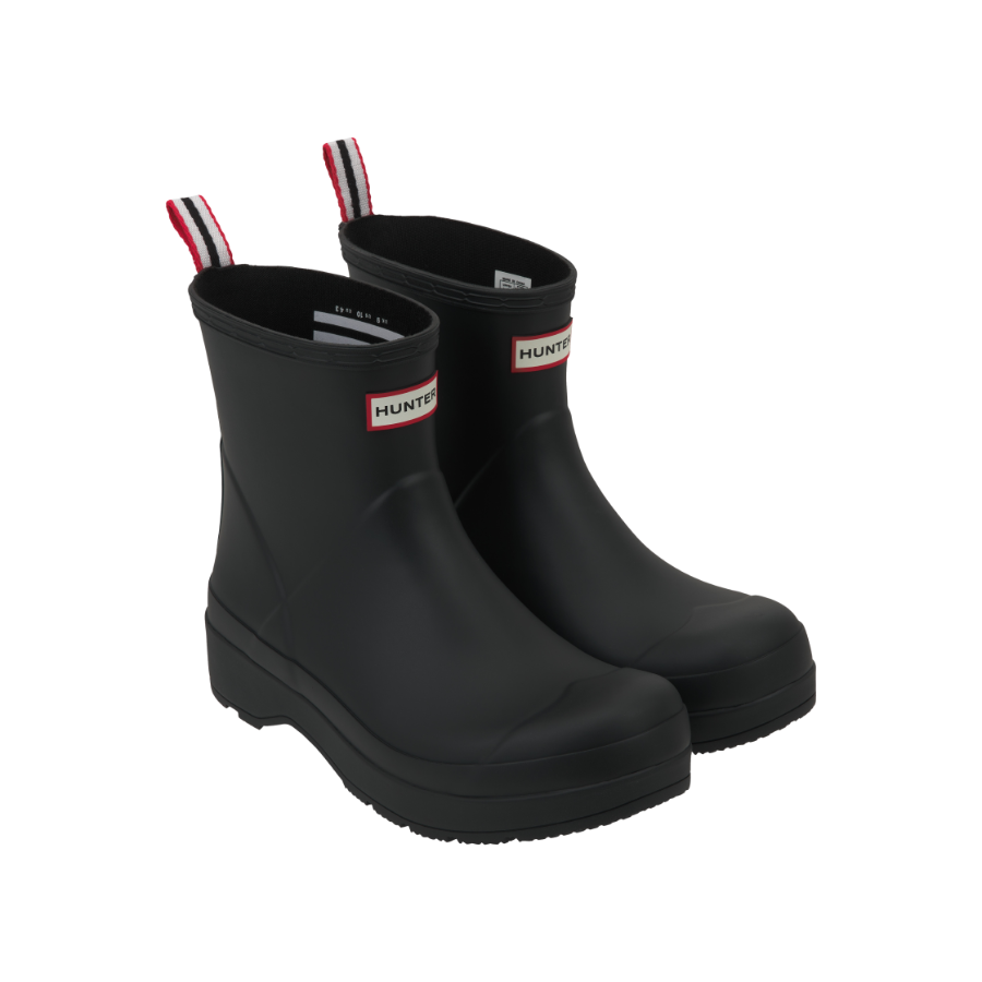 Hunter Play Short Wellington Boots Black