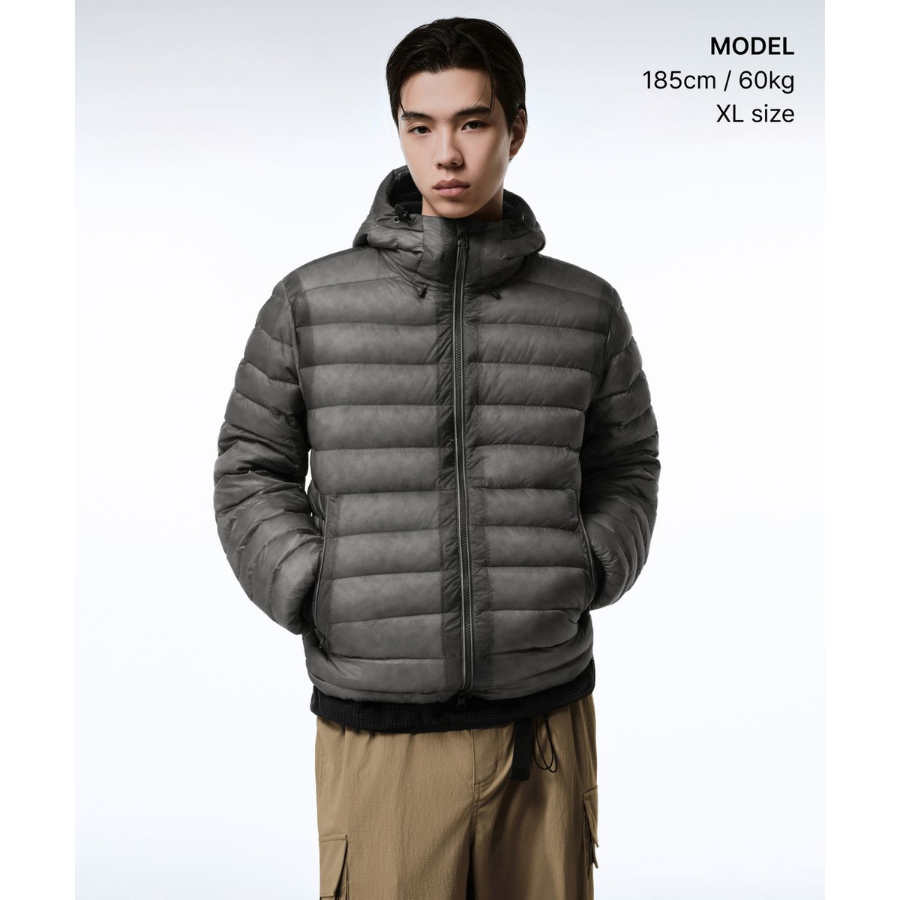Musinsa Standard City Leisure Sheer Hooded Light Down Jacket