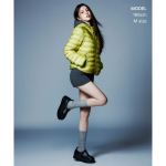 (W) Musinsa Standard City Leisure Sheer Hooded Light Down Jacket Yellow Green