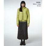 (W) Musinsa Standard City Leisure Sheer Hooded Light Down Jacket Yellow Green
