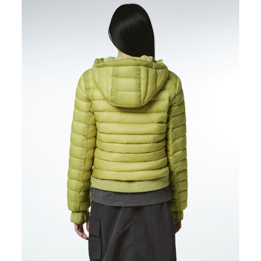 (W) Musinsa Standard City Leisure Sheer Hooded Light Down Jacket Yellow Green