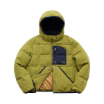 Nontype Check Hoodie Down Jacket Green