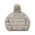 Nontype Check Hoodie Down Jacket Grey