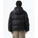 Musinsa Standard City Leisure Sheer Hooded Down Jacket Black