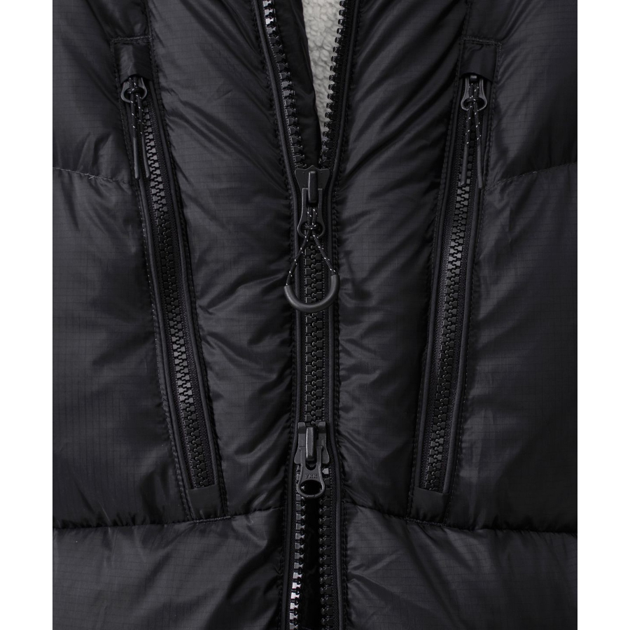 Musinsa Standard City Leisure Sheer Hooded Down Jacket Black