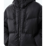 Musinsa Standard City Leisure Sheer Hooded Down Jacket Black