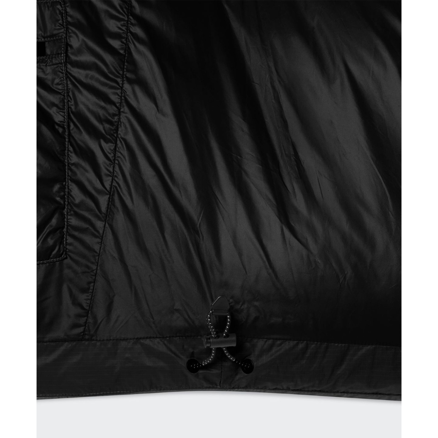 Musinsa Standard City Leisure Sheer Hooded Down Jacket Black