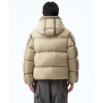 Musinsa Standard City Leisure Sheer Hooded Down Jacket Dusty Beige