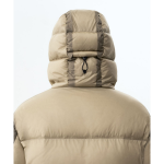 Musinsa Standard City Leisure Sheer Hooded Down Jacket Dusty Beige