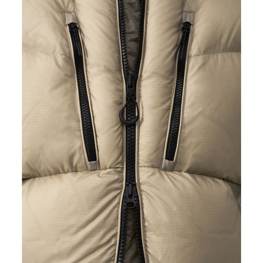 Musinsa Standard City Leisure Sheer Hooded Down Jacket Dusty Beige