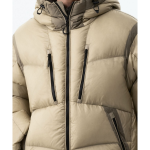 Musinsa Standard City Leisure Sheer Hooded Down Jacket Dusty Beige