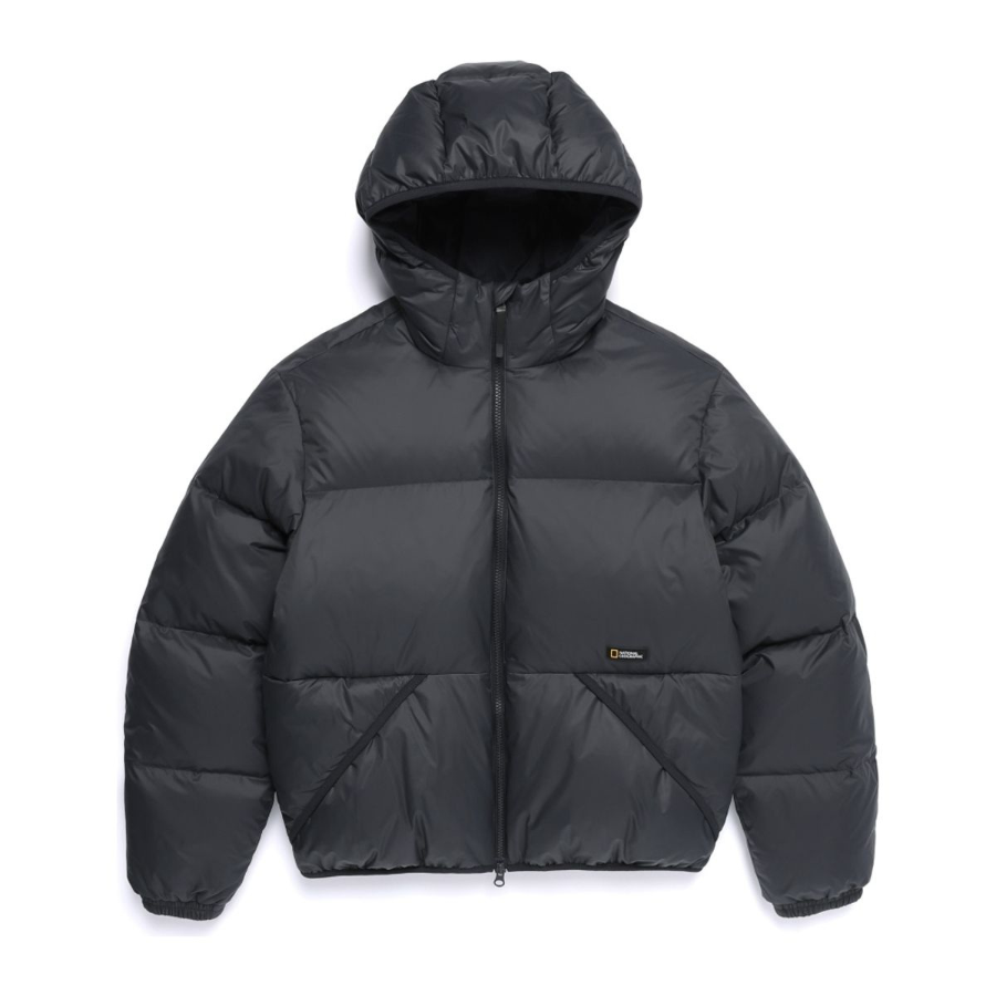 National Geographic Taira Hooded Duck Down Jumper Grey