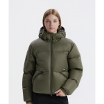 National Geographic Taira Hooded Duck Down Jumper Olive Khaki