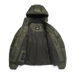 National Geographic Taira Hooded Duck Down Jumper Olive Khaki
