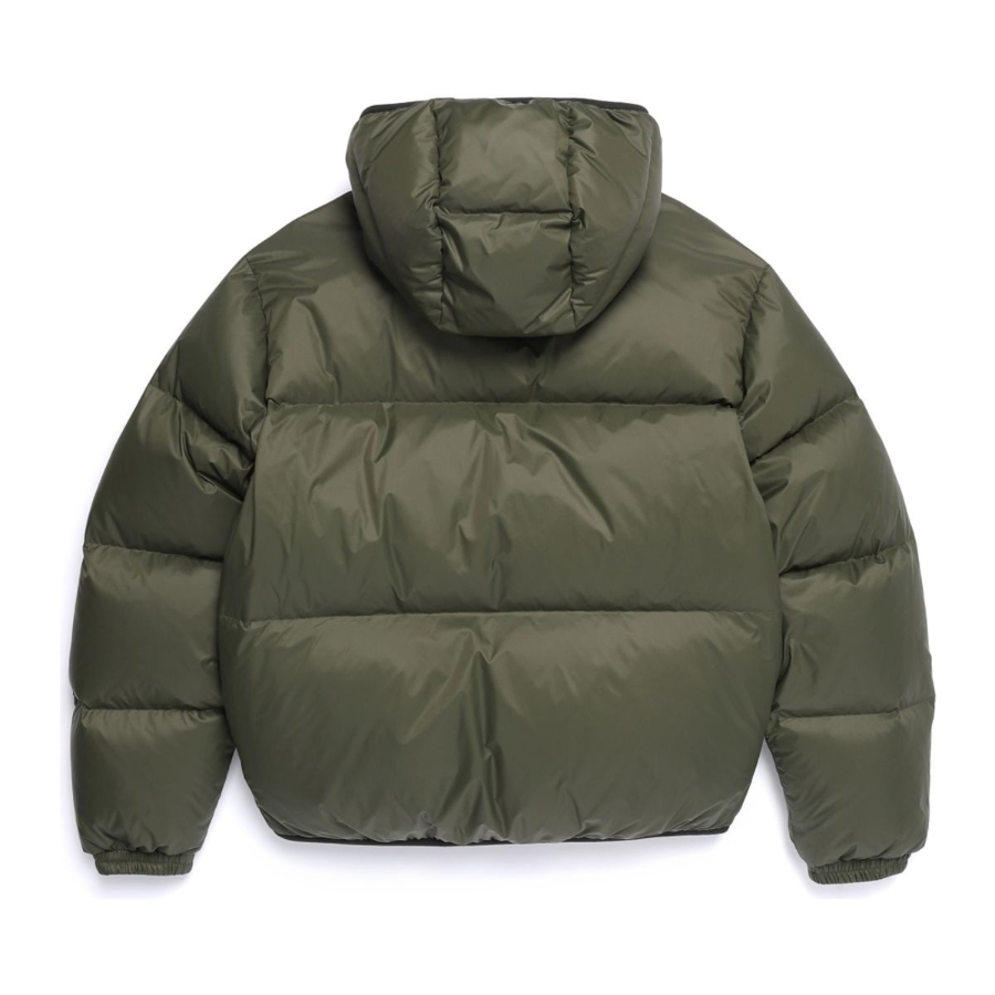 National Geographic Taira Hooded Duck Down Jumper Olive Khaki