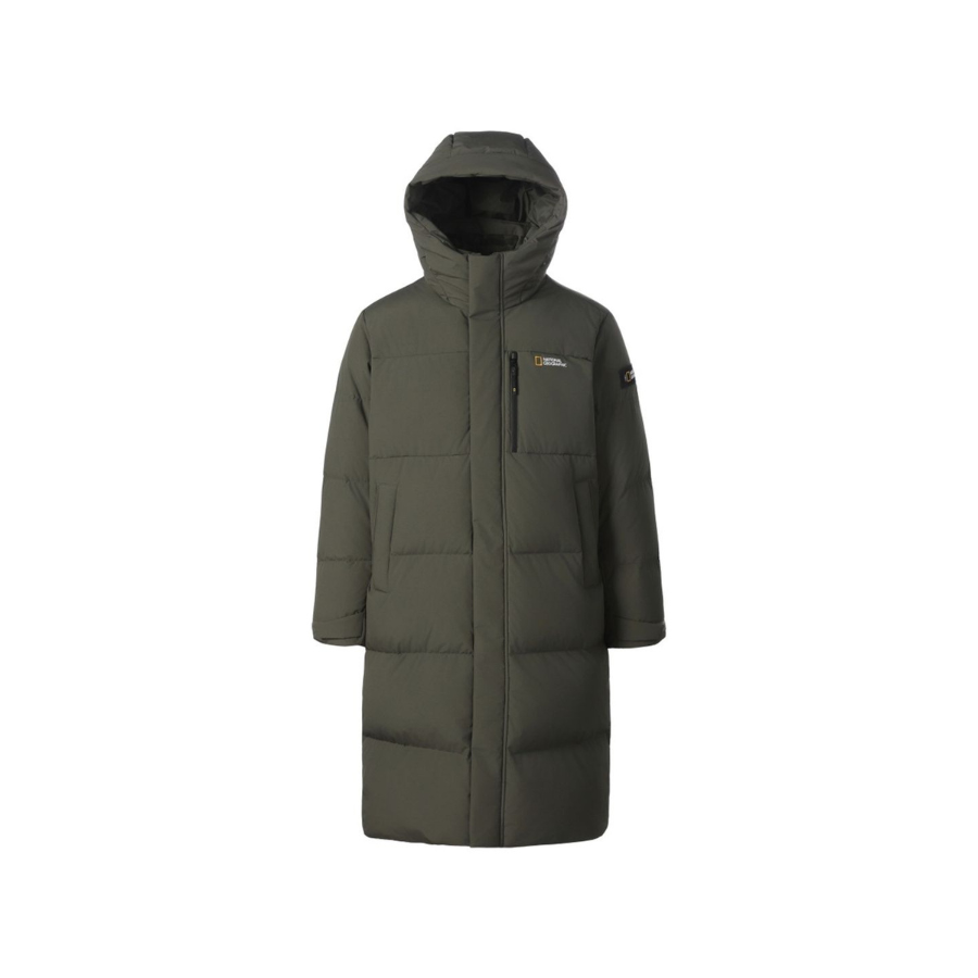 National Geographic Caiman Pro Long Goose Down Jumper Olive Green