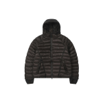 Leathery Sheer Lightweight Puffer Jacket