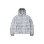 Leathery Sheer Lightweight Puffer Jacket