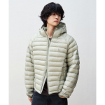 Leathery Sheer Lightweight Puffer Jacket