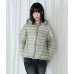 Leathery Sheer Lightweight Puffer Jacket