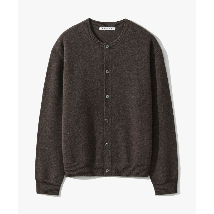 Suare Fine Merino Wool 100 Round Cardigan