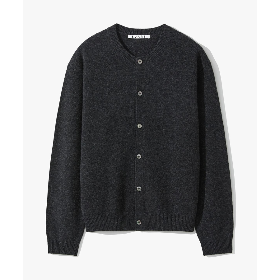 Suare Fine Merino Wool 100 Round Cardigan